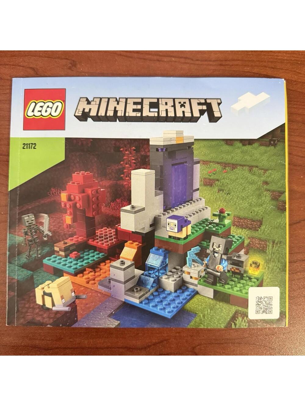 LEGO Minecraft: The Ruined Portal (21172) Instruction Manual Booklet Only